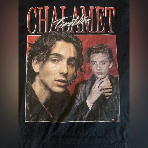 Timothee Chalamet Graphic Short Sleeve Tee - Picture 4 of 8